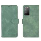 For Huawei Honor X10 5G Solid Color Skin Feel Magnetic Buckle Horizontal Flip Calf Texture PU Leather Case with Holder & Card Slots & Wallet(Green) - 2