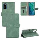 For Huawei Honor View30 / View30 Pro Solid Color Skin Feel Magnetic Buckle Horizontal Flip Calf Texture PU Leather Case with Holder & Card Slots & Wallet(Green) - 1