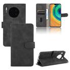 For Huawei Mate 30 Solid Color Skin Feel Magnetic Buckle Horizontal Flip Calf Texture PU Leather Case with Holder & Card Slots & Wallet(Black) - 1