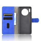 For Huawei Mate 30 Solid Color Skin Feel Magnetic Buckle Horizontal Flip Calf Texture PU Leather Case with Holder & Card Slots & Wallet(Blue) - 3
