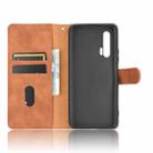 For Huawei nova 6 5G Solid Color Skin Feel Magnetic Buckle Horizontal Flip Calf Texture PU Leather Case with Holder & Card Slots & Wallet(Brown) - 3