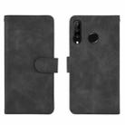 For Huawei P30 Lite / nova 4e Solid Color Skin Feel Magnetic Buckle Horizontal Flip Calf Texture PU Leather Case with Holder & Card Slots & Wallet(Black) - 2