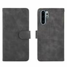 For Huawei P30 Pro Solid Color Skin Feel Magnetic Buckle Horizontal Flip Calf Texture PU Leather Case with Holder & Card Slots & Wallet(Black) - 2