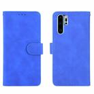 For Huawei P30 Pro Solid Color Skin Feel Magnetic Buckle Horizontal Flip Calf Texture PU Leather Case with Holder & Card Slots & Wallet(Blue) - 2