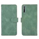 For Huawei Y8p / Enjoy 10s Solid Color Skin Feel Magnetic Buckle Horizontal Flip Calf Texture PU Leather Case with Holder & Card Slots & Wallet(Green) - 2