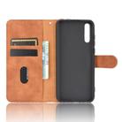 For Huawei Y8p / Enjoy 10s Solid Color Skin Feel Magnetic Buckle Horizontal Flip Calf Texture PU Leather Case with Holder & Card Slots & Wallet(Brown) - 2