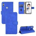 For Huawei Honor 10 Lite / P smart (2019) Solid Color Skin Feel Magnetic Buckle Horizontal Flip Calf Texture PU Leather Case with Holder & Card Slots & Wallet(Blue) - 1
