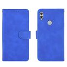 For Huawei Honor 10 Lite / P smart (2019) Solid Color Skin Feel Magnetic Buckle Horizontal Flip Calf Texture PU Leather Case with Holder & Card Slots & Wallet(Blue) - 2
