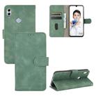 For Huawei Honor 10 Lite / P smart (2019) Solid Color Skin Feel Magnetic Buckle Horizontal Flip Calf Texture PU Leather Case with Holder & Card Slots & Wallet(Green) - 1