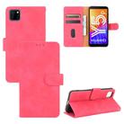 For Huawei Y5p / Honor 9S Solid Color Skin Feel Magnetic Buckle Horizontal Flip Calf Texture PU Leather Case with Holder & Card Slots & Wallet(Rose Red) - 1