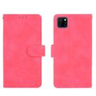 For Huawei Y5p / Honor 9S Solid Color Skin Feel Magnetic Buckle Horizontal Flip Calf Texture PU Leather Case with Holder & Card Slots & Wallet(Rose Red) - 2