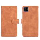 For Huawei Y5p / Honor 9S Solid Color Skin Feel Magnetic Buckle Horizontal Flip Calf Texture PU Leather Case with Holder & Card Slots & Wallet(Brown) - 2
