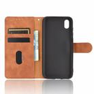 For Huawei Honor 8S / Y5 (2019) Solid Color Skin Feel Magnetic Buckle Horizontal Flip Calf Texture PU Leather Case with Holder & Card Slots & Wallet(Brown) - 3