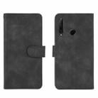 For Huawei Honor 10i / 20i / Enjoy 9s Solid Color Skin Feel Magnetic Buckle Horizontal Flip Calf Texture PU Leather Case with Holder & Card Slots & Wallet(Black) - 2