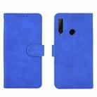 For Huawei Honor 10i / 20i / Enjoy 9s Solid Color Skin Feel Magnetic Buckle Horizontal Flip Calf Texture PU Leather Case with Holder & Card Slots & Wallet(Blue) - 2