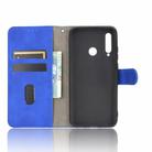 For Huawei Honor 10i / 20i / Enjoy 9s Solid Color Skin Feel Magnetic Buckle Horizontal Flip Calf Texture PU Leather Case with Holder & Card Slots & Wallet(Blue) - 3