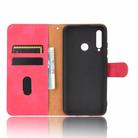 For Huawei Honor 10i / 20i / Enjoy 9s Solid Color Skin Feel Magnetic Buckle Horizontal Flip Calf Texture PU Leather Case with Holder & Card Slots & Wallet(Rose Red) - 3