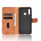 For Huawei Honor 10i / 20i / Enjoy 9s Solid Color Skin Feel Magnetic Buckle Horizontal Flip Calf Texture PU Leather Case with Holder & Card Slots & Wallet(Brown) - 3