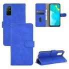 For Huawei Honor 30S Solid Color Skin Feel Magnetic Buckle Horizontal Flip Calf Texture PU Leather Case with Holder & Card Slots & Wallet(Blue) - 1