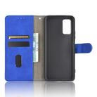 For Huawei Honor 30S Solid Color Skin Feel Magnetic Buckle Horizontal Flip Calf Texture PU Leather Case with Holder & Card Slots & Wallet(Blue) - 3