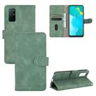 For Huawei Honor 30S Solid Color Skin Feel Magnetic Buckle Horizontal Flip Calf Texture PU Leather Case with Holder & Card Slots & Wallet(Green) - 1