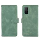 For Huawei Honor 30S Solid Color Skin Feel Magnetic Buckle Horizontal Flip Calf Texture PU Leather Case with Holder & Card Slots & Wallet(Green) - 2