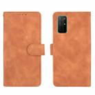 For Huawei Honor 30S Solid Color Skin Feel Magnetic Buckle Horizontal Flip Calf Texture PU Leather Case with Holder & Card Slots & Wallet(Brown) - 2