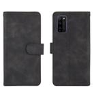 For Huawei Honor 30 Youth Solid Color Skin Feel Magnetic Buckle Horizontal Flip Calf Texture PU Leather Case with Holder & Card Slots & Wallet(Black) - 2