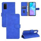 For Huawei Honor 30 Youth Solid Color Skin Feel Magnetic Buckle Horizontal Flip Calf Texture PU Leather Case with Holder & Card Slots & Wallet(Blue) - 1