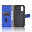 For Huawei Honor 30 Youth Solid Color Skin Feel Magnetic Buckle Horizontal Flip Calf Texture PU Leather Case with Holder & Card Slots & Wallet(Blue) - 3