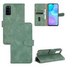 For Huawei Honor 30 Youth Solid Color Skin Feel Magnetic Buckle Horizontal Flip Calf Texture PU Leather Case with Holder & Card Slots & Wallet(Green) - 1