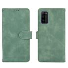 For Huawei Honor 30 Youth Solid Color Skin Feel Magnetic Buckle Horizontal Flip Calf Texture PU Leather Case with Holder & Card Slots & Wallet(Green) - 2