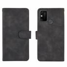 For Huawei Honor Play 9A / Honor 9A Solid Color Skin Feel Magnetic Buckle Horizontal Flip Calf Texture PU Leather Case with Holder & Card Slots & Wallet(Black) - 2