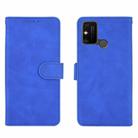 For Huawei Honor Play 9A / Honor 9A Solid Color Skin Feel Magnetic Buckle Horizontal Flip Calf Texture PU Leather Case with Holder & Card Slots & Wallet(Blue) - 2