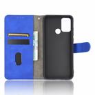 For Huawei Honor Play 9A / Honor 9A Solid Color Skin Feel Magnetic Buckle Horizontal Flip Calf Texture PU Leather Case with Holder & Card Slots & Wallet(Blue) - 3