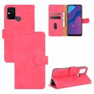 For Huawei Honor Play 9A / Honor 9A Solid Color Skin Feel Magnetic Buckle Horizontal Flip Calf Texture PU Leather Case with Holder & Card Slots & Wallet(Rose Red) - 1