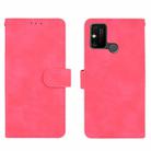 For Huawei Honor Play 9A / Honor 9A Solid Color Skin Feel Magnetic Buckle Horizontal Flip Calf Texture PU Leather Case with Holder & Card Slots & Wallet(Rose Red) - 2