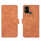 For Huawei Honor Play 9A / Honor 9A Solid Color Skin Feel Magnetic Buckle Horizontal Flip Calf Texture PU Leather Case with Holder & Card Slots & Wallet(Brown) - 2