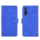 For Huawei Honor 20 / nova 5T Solid Color Skin Feel Magnetic Buckle Horizontal Flip Calf Texture PU Leather Case with Holder & Card Slots & Wallet(Blue) - 2