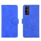 For Huawei Honor 30 Solid Color Skin Feel Magnetic Buckle Horizontal Flip Calf Texture PU Leather Case with Holder & Card Slots & Wallet(Blue) - 2