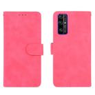 For Huawei Honor 30 Solid Color Skin Feel Magnetic Buckle Horizontal Flip Calf Texture PU Leather Case with Holder & Card Slots & Wallet(Rose Red) - 2