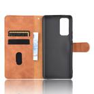 For Huawei Honor 30 Solid Color Skin Feel Magnetic Buckle Horizontal Flip Calf Texture PU Leather Case with Holder & Card Slots & Wallet(Brown) - 3