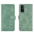 For Huawei Honor 30 Pro Solid Color Skin Feel Magnetic Buckle Horizontal Flip Calf Texture PU Leather Case with Holder & Card Slots & Wallet(Green) - 2