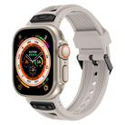 For Apple Watch 46mm / 49mm / 45mm / 44mm Kalebol Honeycomb TPU Black Mesh Strap(Starlight Black Net) - 1