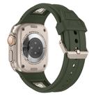 For Apple Watch 46mm / 49mm / 45mm / 44mm Kalebol Honeycomb TPU Titanium Mesh Strap(Army Green Titanium Net) - 2