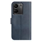 For Redmi 13C 4G Dual-Folded S-shape Leather Phone Case(Navy Blue) - 3