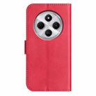 For Redmi 14C 4G Dual-Folded S-shape Leather Phone Case(Rose Red) - 3