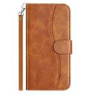 For Redmi 14C 4G Dual-Folded S-shape Leather Phone Case(Brown) - 2