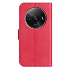 For Redmi A3 / Poco C61 Dual-Folded S-shape Leather Phone Case(Rose Red) - 3