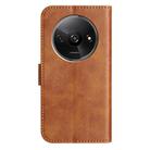 For Redmi A3 / Poco C61 Dual-Folded S-shape Leather Phone Case(Brown) - 3